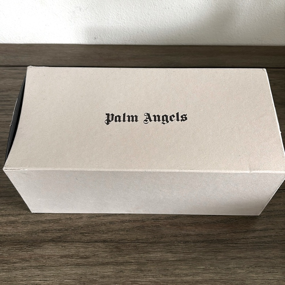 NIB [Palm Angels] Palm Beach Sandal Heels In Black w/ White Women’s EU 38 / US 7 - Picture 14 of 16